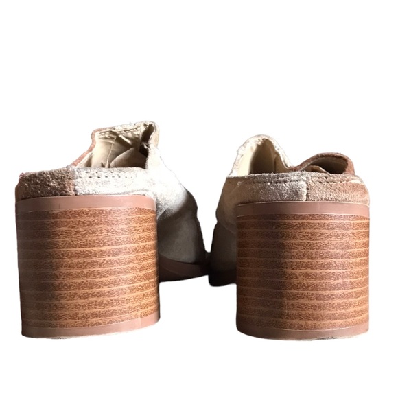 Vintage Y2K Women’s Bee Fly Size 8 Leather Patchwork Pointed Toe Block Heel Mule - Picture 13 of 13